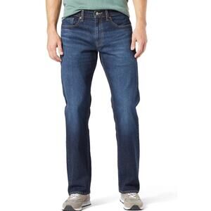 Levis Comfort Flex Relaxed Fit Straight Denim Blue Jeans US Mens 42x36 New